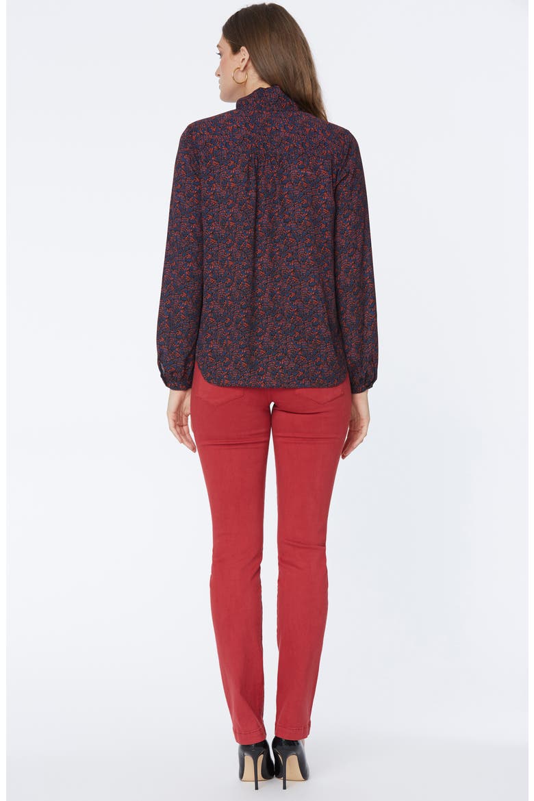 Bow Blouse, Alternate, color, HARBOUR HILLS