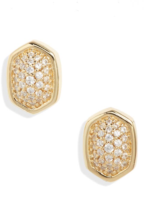 Alanna Cubic Zirconia Stud Earrings