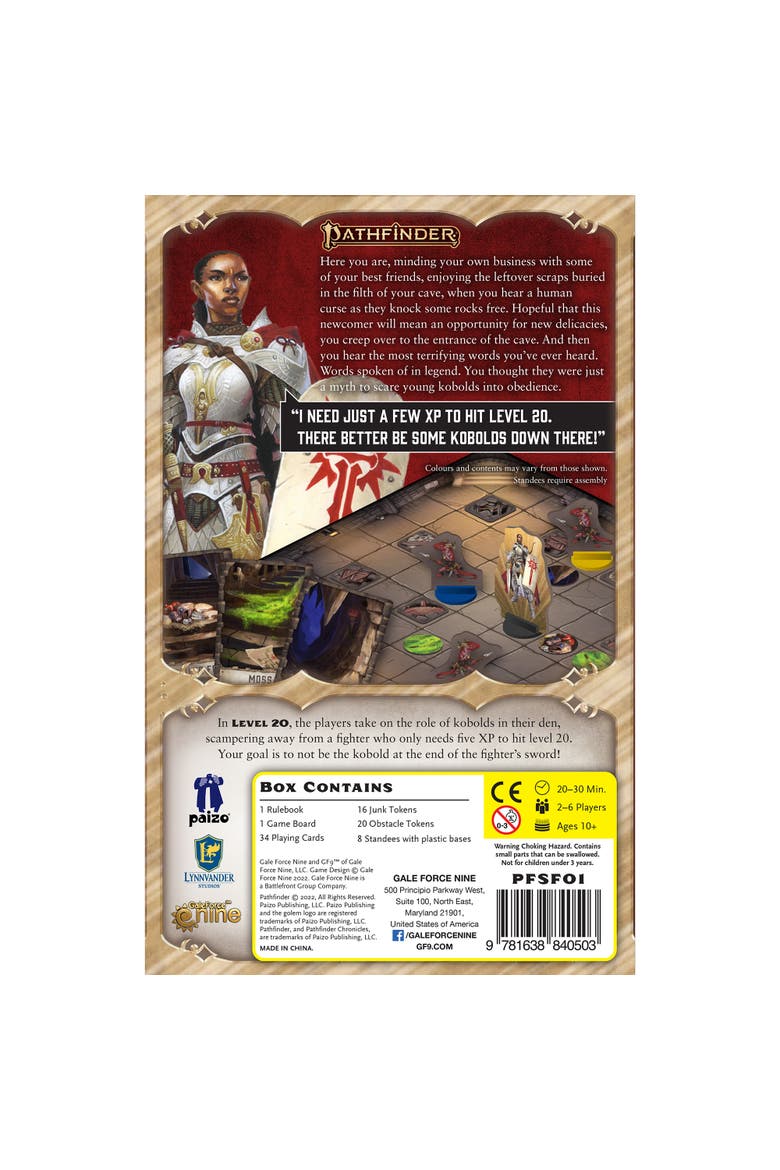 Pathfinder Level 20 Strategy Boardgame, Ages 10+, Alternate, color, Multicolored