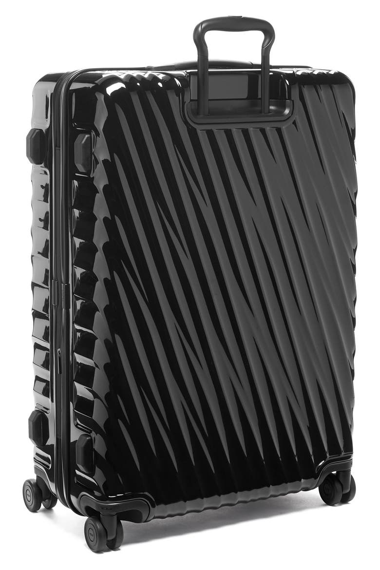 19 Degree Large Expandable Checked Luggage, Alternate, color, BLACK SMOOTH