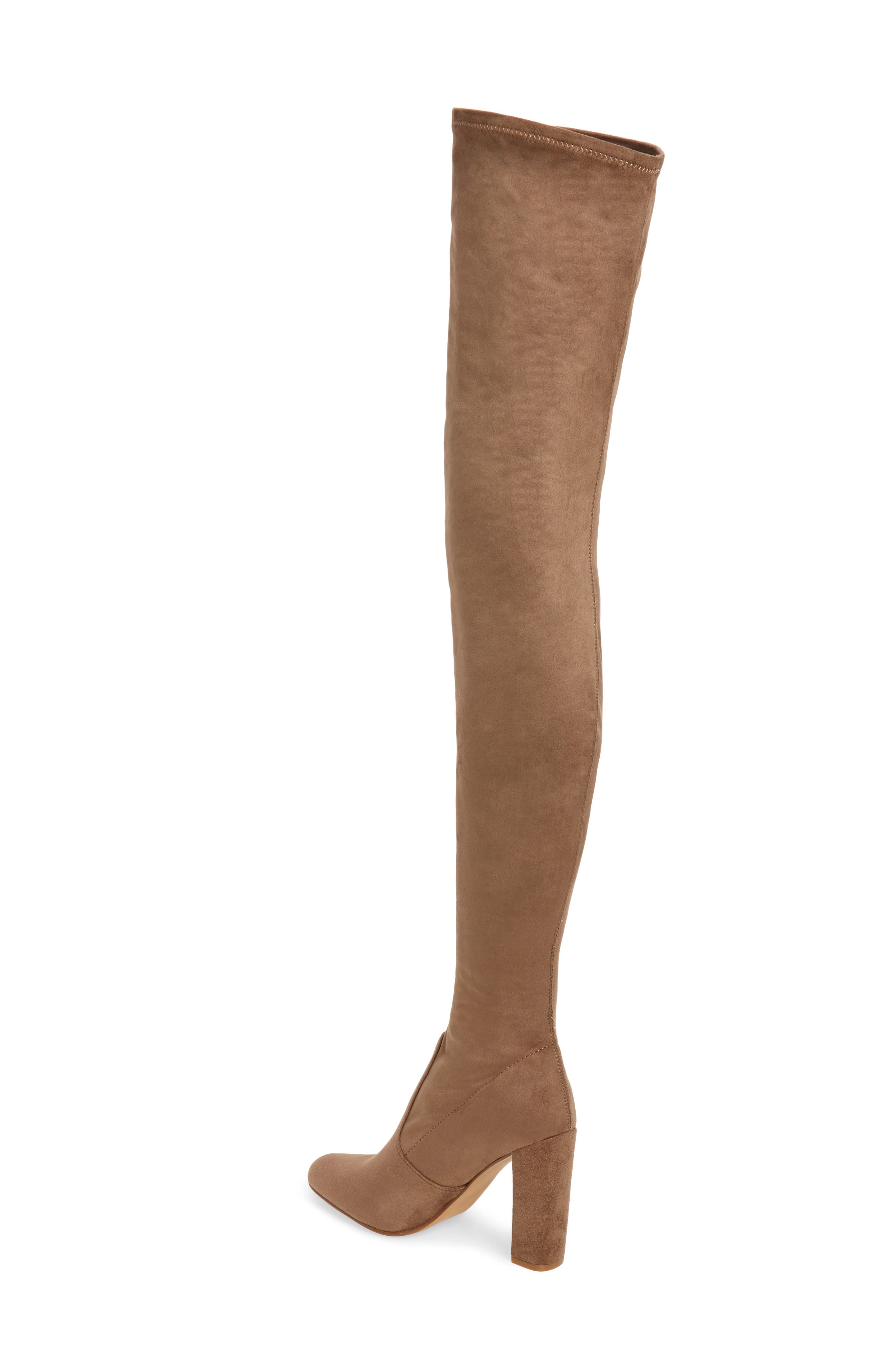 Ezra Thigh High Boot, Alternate, color, TAUPE