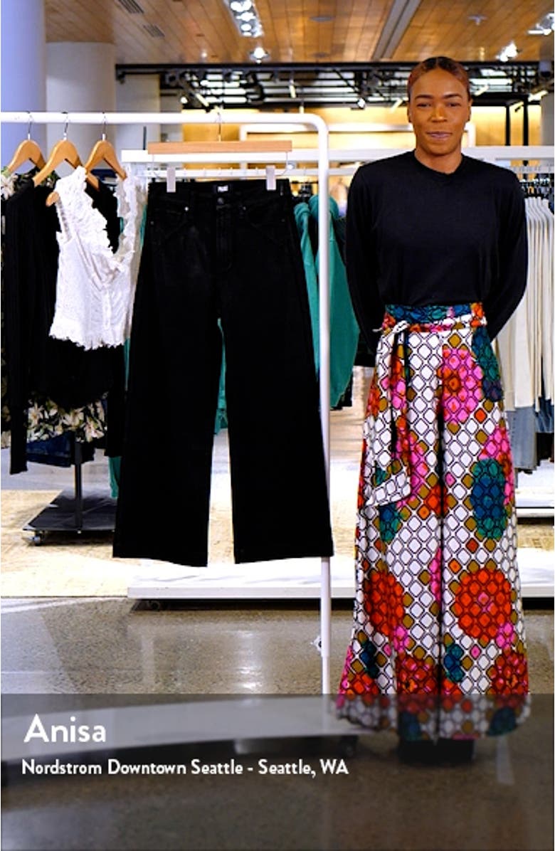 Anessa Wide Leg Faux Leather Pants, sales video thumbnail