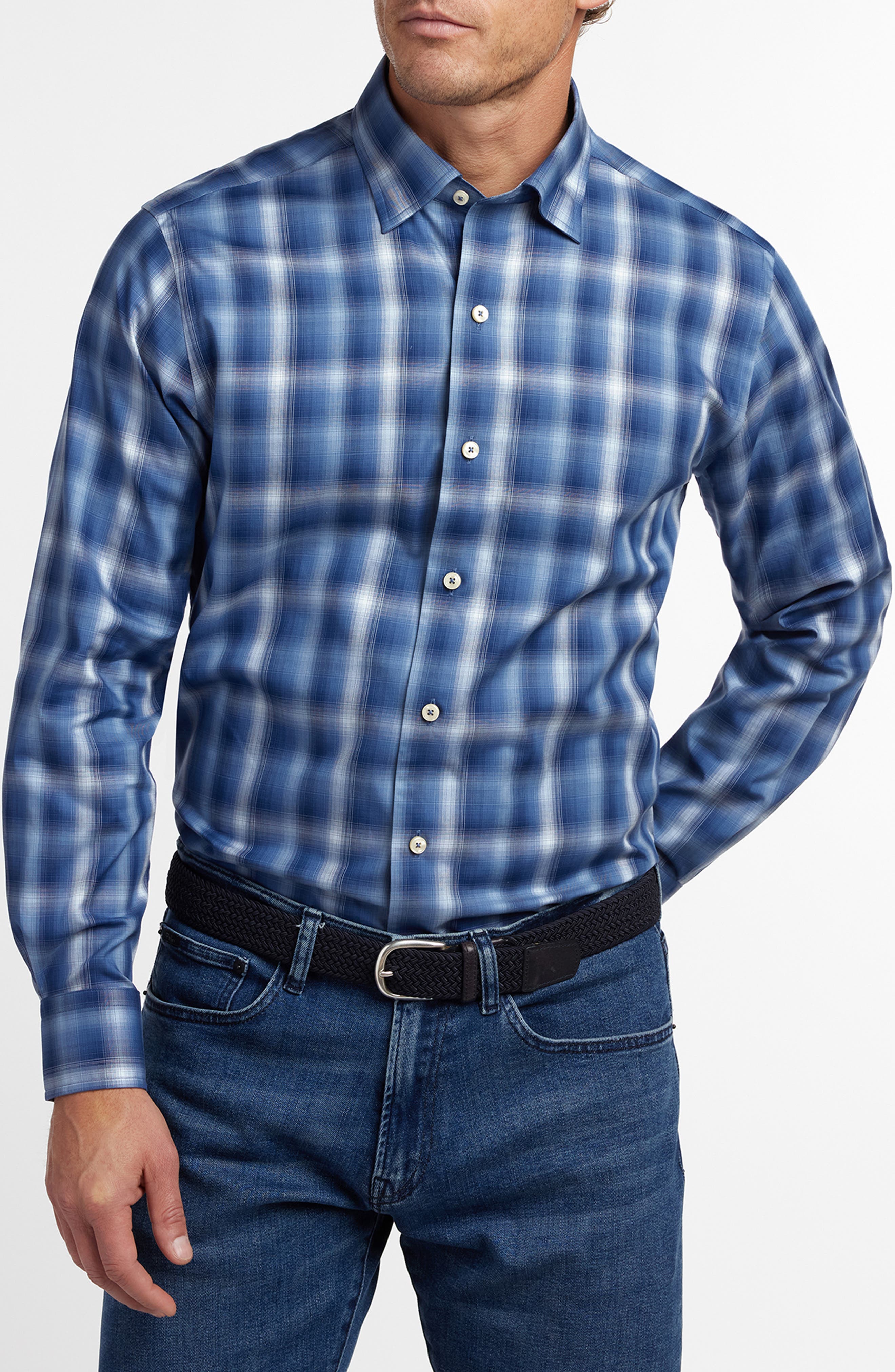 Ombre Twill Check Sport Shirt - image 3