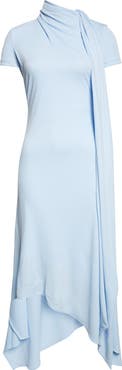 Acne Studios Duny Asymmetric Crepe Midi Dress