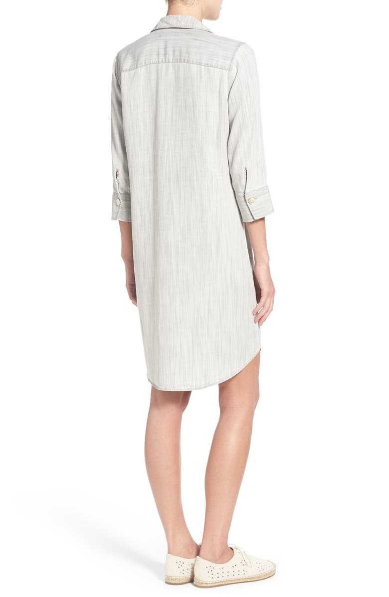 Foxcroft Tencel<sup>®</sup> Denim Shirtdress, Alternate, color, 