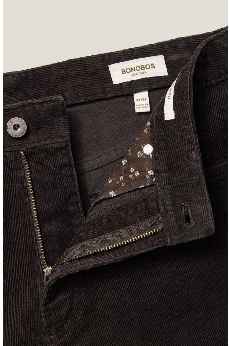 Stretch Corduroy 5-Pocket Pants, Alternate, color, ESPRESSO