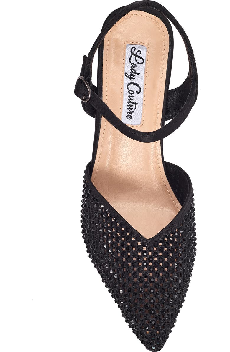 LADY COUTURE Tango Crystal Embellished Pump, Alternate, color, Black