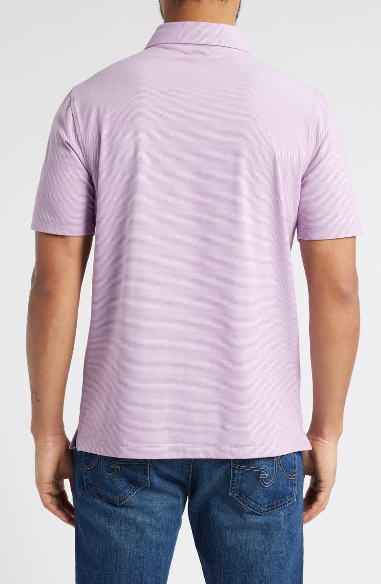 Scott Barber Micro Stripe Performance Polo, Alternate, color, Grapeade