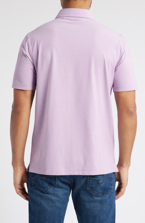 SCOTT BARBER SCOTT BARBER MICRO STRIPE PERFORMANCE POLO