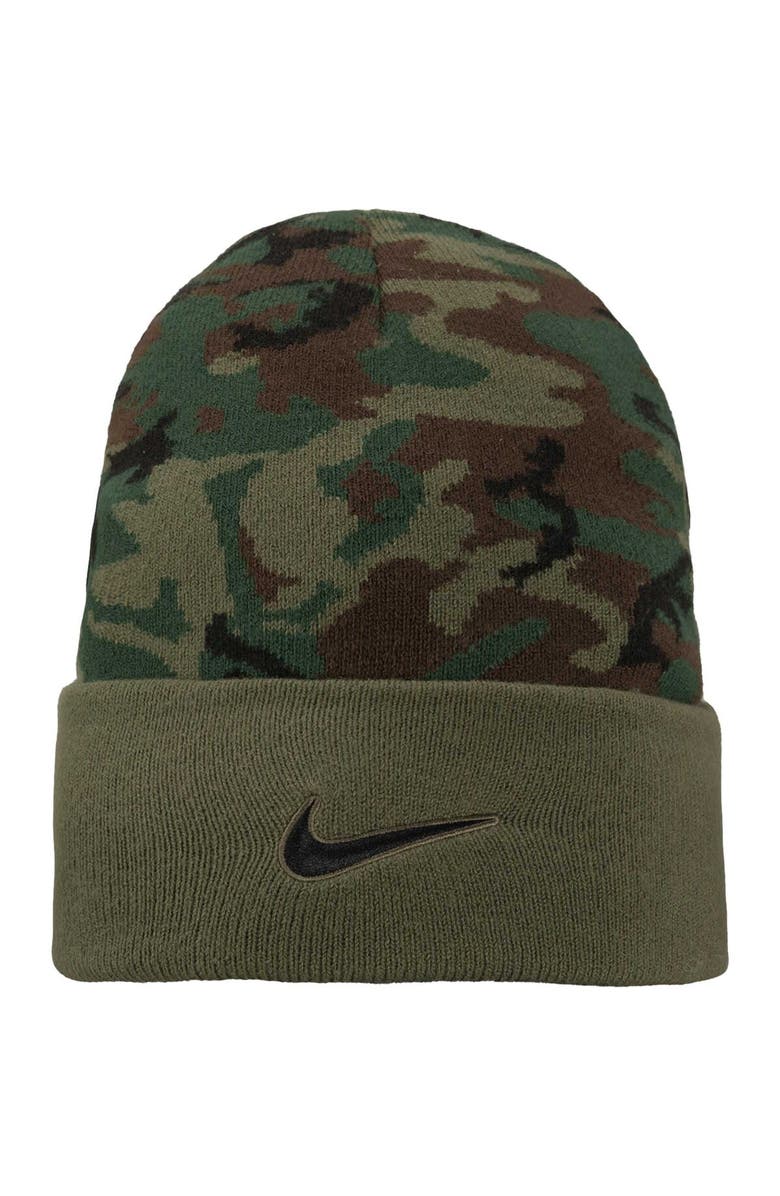 Nike Men's Nike Camo Pitt Panthers Military Pack Cuffed Knit Hat, Alternate, color, Camo