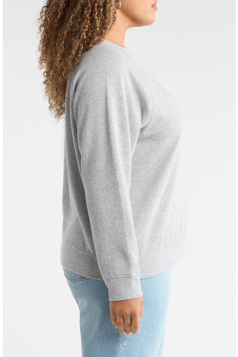 All You Need is Love Sweatshirt, Alternate, color, GREY RED ALL YOU NEED IS LOVE