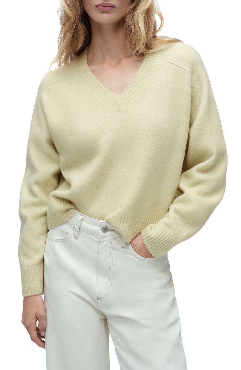 MANGO V-Neck Sweater, Main, color, 