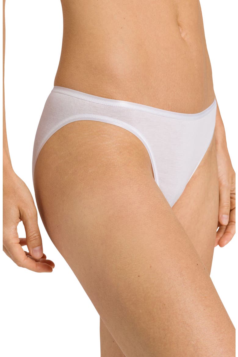 Cotton Seamless Bikinis, Main, color, WHITE