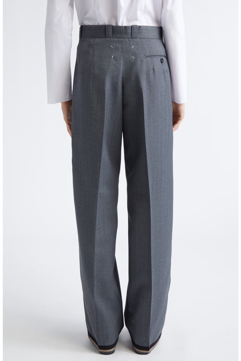 Memory of the Hem Herringbone Straight Leg Pants, Alternate, color, ANTHRACITE