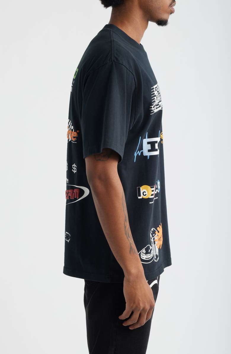 ICECREAM Rich Graphic T-Shirt, Alternate, color, Black
