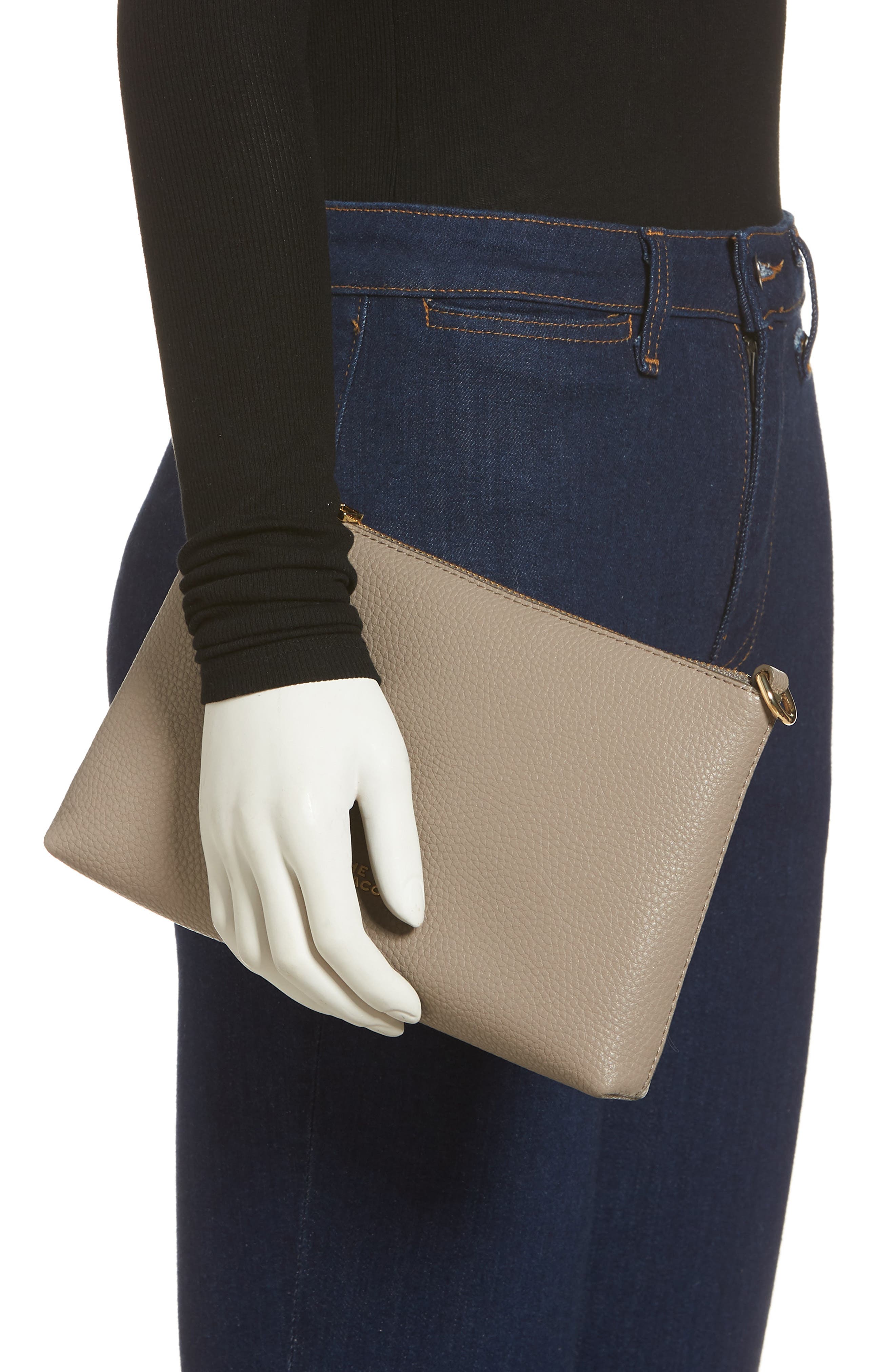 Leather Crossbody Bag, Alternate, color, CEMENT