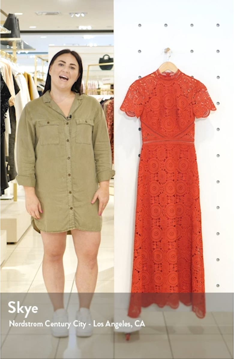 Lace Midi Cocktail Dress, sales video thumbnail