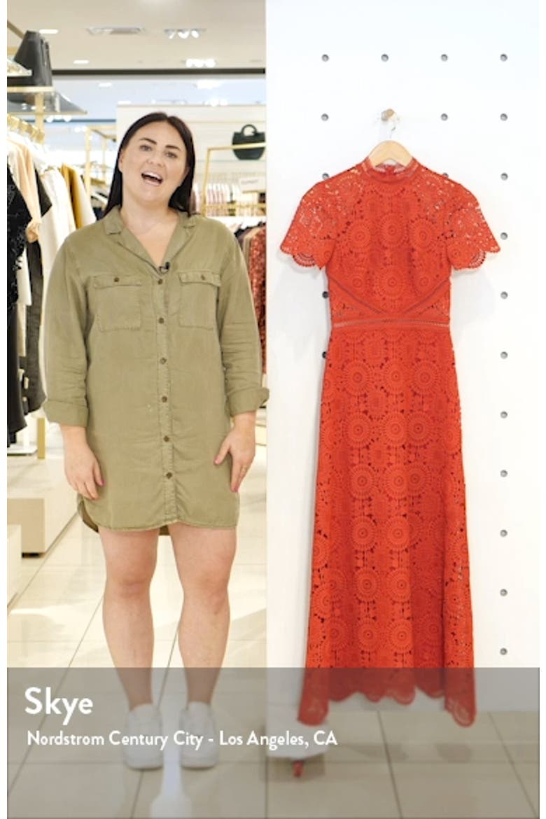 Lace Midi Cocktail Dress video