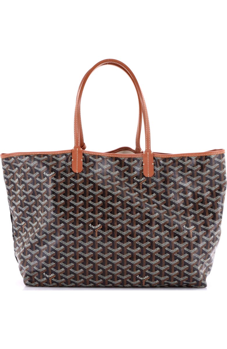 Pre-Owned Goyard Saint Louis Tote Coated Canvas PM, Main, color, Brown