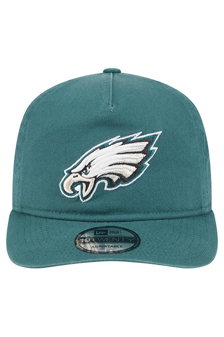 Men's New Era  Midnight Green Philadelphia Eagles Team 19TWENTY Adjustable Hat, Alternate, color, Green