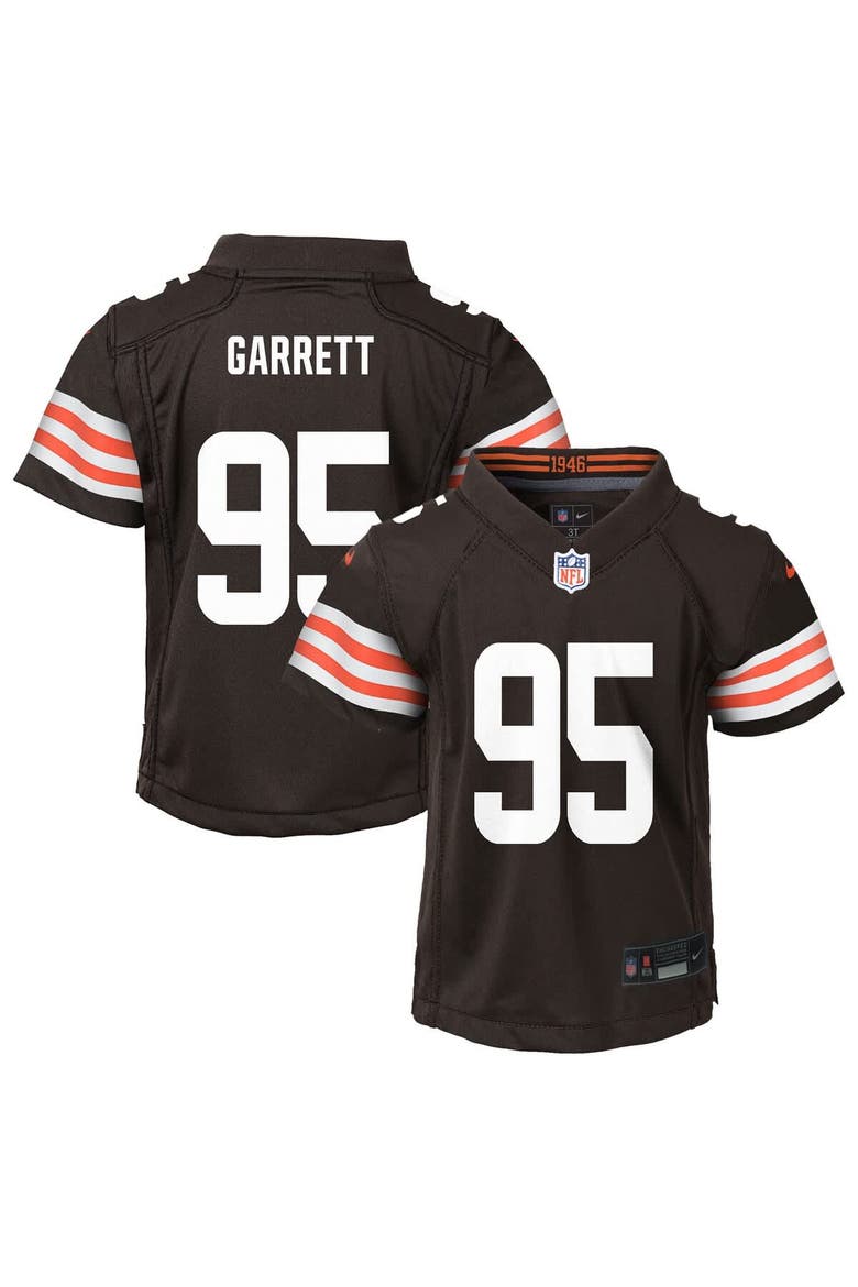 Preschool Nike Myles Garrett Brown Cleveland Browns Player Game Jersey, Main, color, Brown
