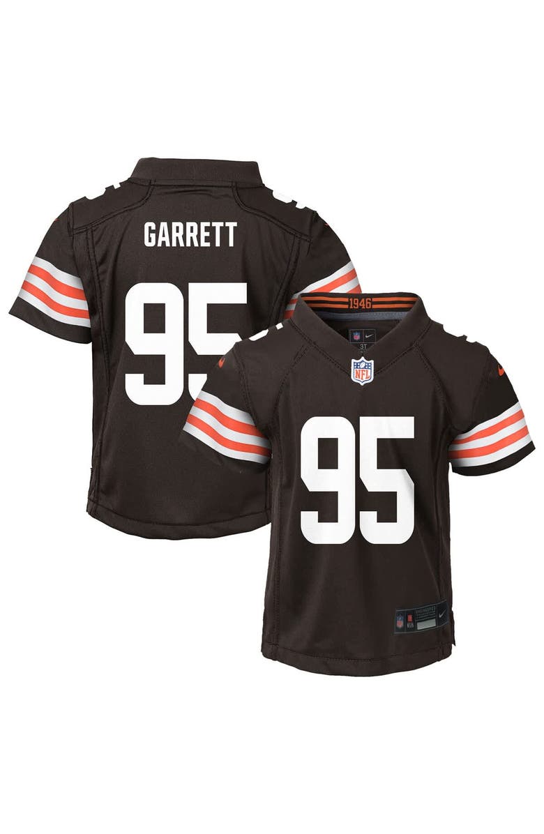 Nike Preschool Nike Myles Garrett Brown Cleveland Browns Player Game Jersey, Main, color, 