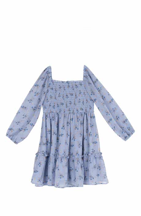 Kids' Lurex Chiffon Tiered Dress