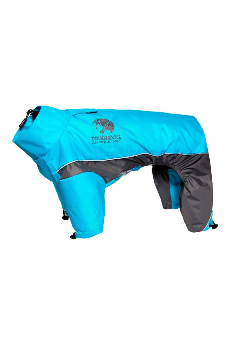 Quantum-Ice Full-Bodied Adjustable and 3M Reflective Dog Jacket - X-Small, Alternate, color, OCEAN BLUE GREY