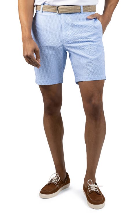 Stripe Seersucker Shorts