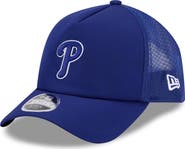New Era Men's New Era Royal Philadelphia Phillies 2026 Batting Practice Apex 9FORTY Adjustable Trucker Hat