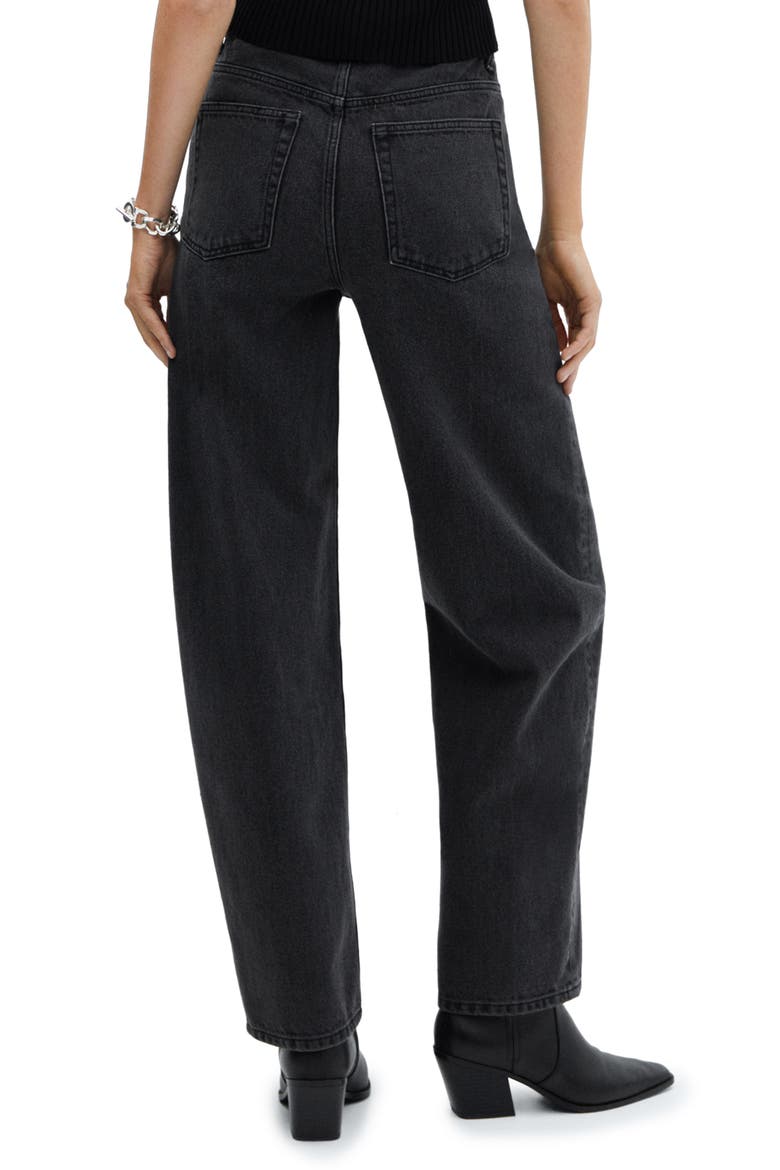 High Waist Balloon Jeans, Alternate, color, BLACK DENIM