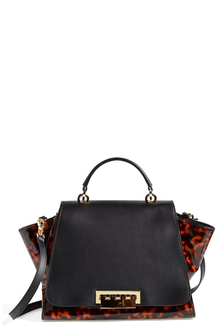 'Eartha' Top Handle Satchel, Main, color, TORTOISE