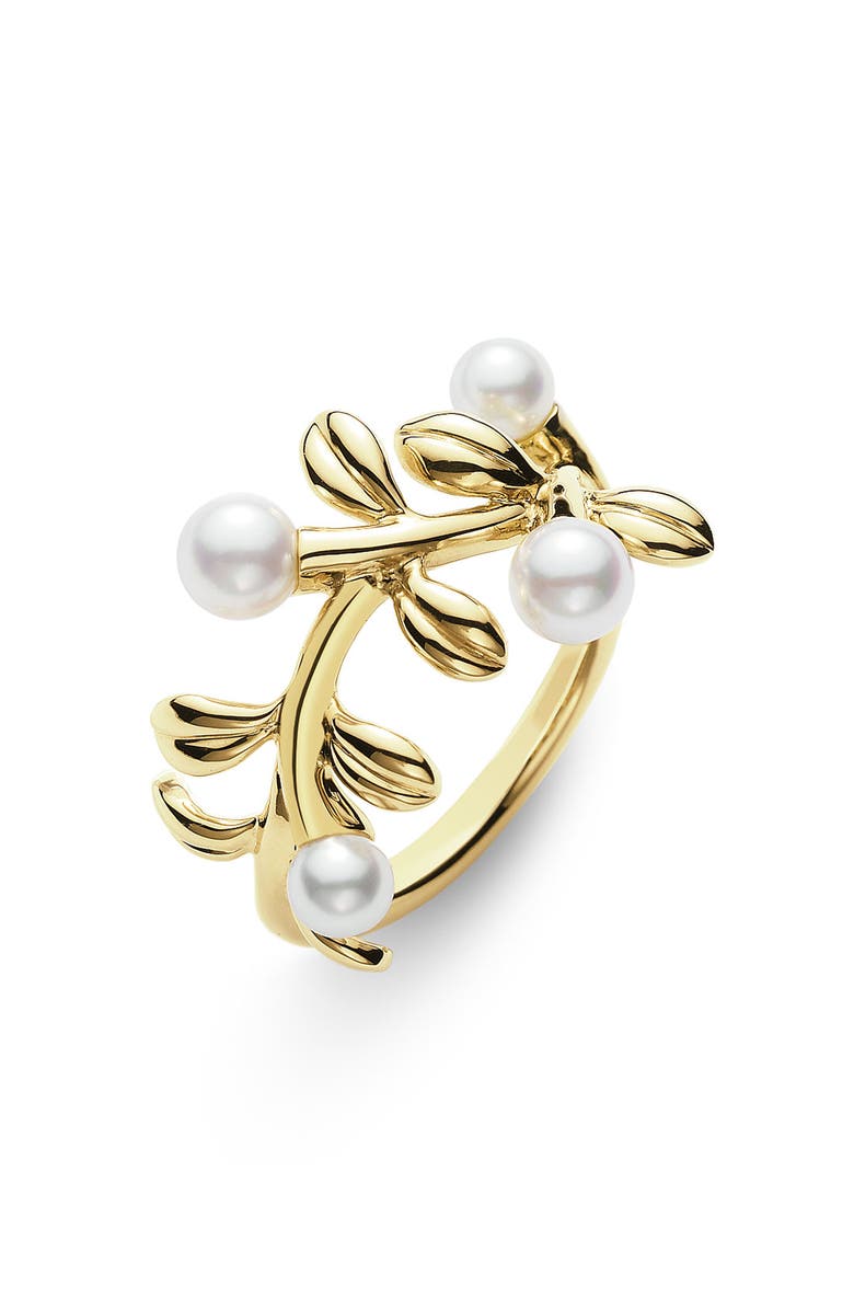 Mikimoto Akoya Cultured Pearl Ring, Main, color,