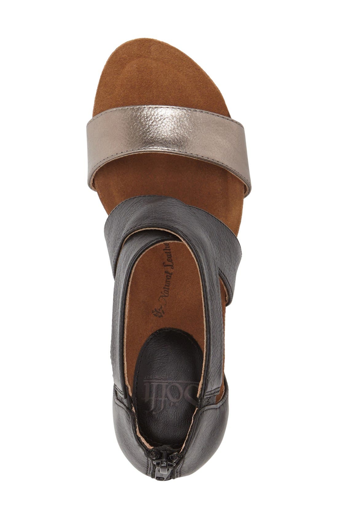 Söfft 'Vallar' Wedge Sandal, Alternate, color, 