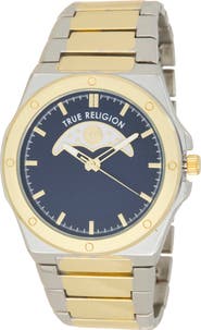 True Religion Buddha Moon Bracelet Watch, 43mm