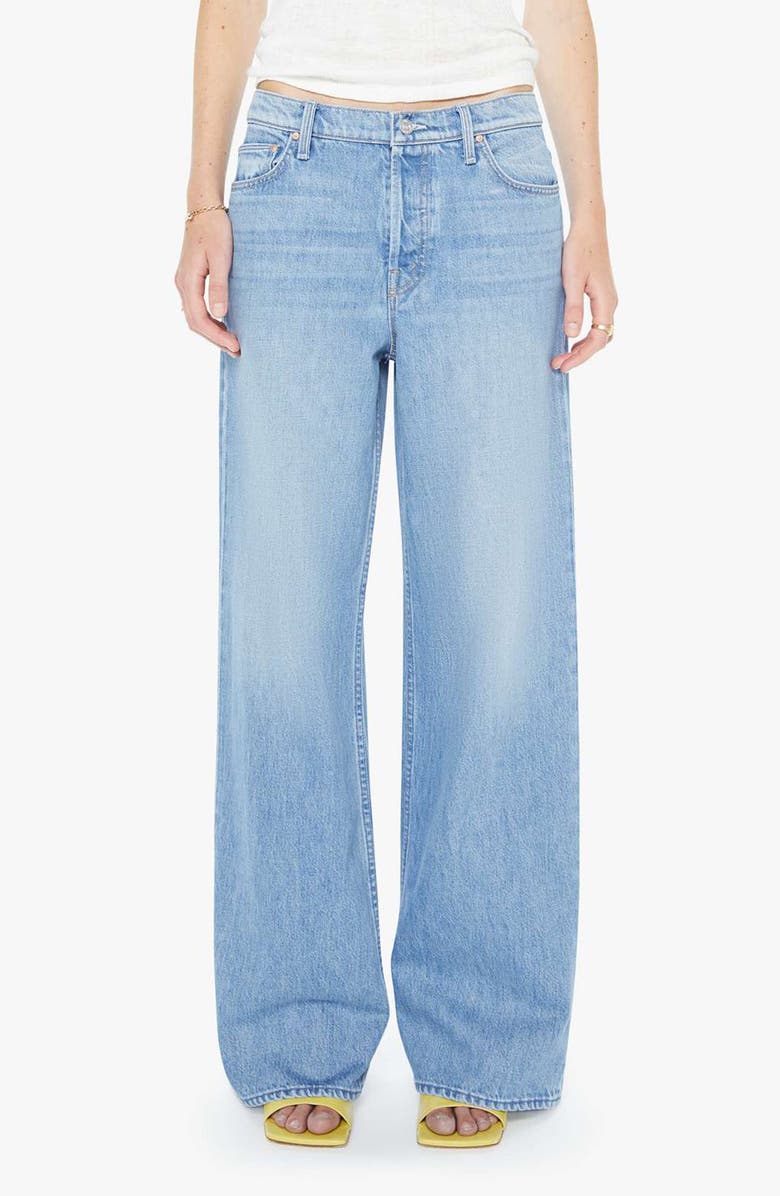 MOTHER The Rerun Zip Sneak Wide Leg Jeans, Main, color, Last Bite