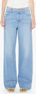 MOTHER The Rerun Zip Sneak Wide Leg Jeans