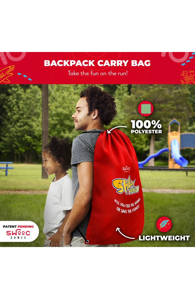 Swooc Games Shark Frenzy | 2-In-1 Bean Bag Toss Game For Kids, Alternate, color, Blue