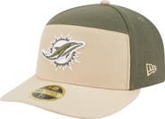 New Era Men's New Era Light Beige/Olive Miami Dolphins Two-Tone Color Pack Split Panel 59FIFTY Fitted Hat