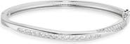 NORDSTROM RACK Cubic Zirconia Wavy Bangle Bracelet