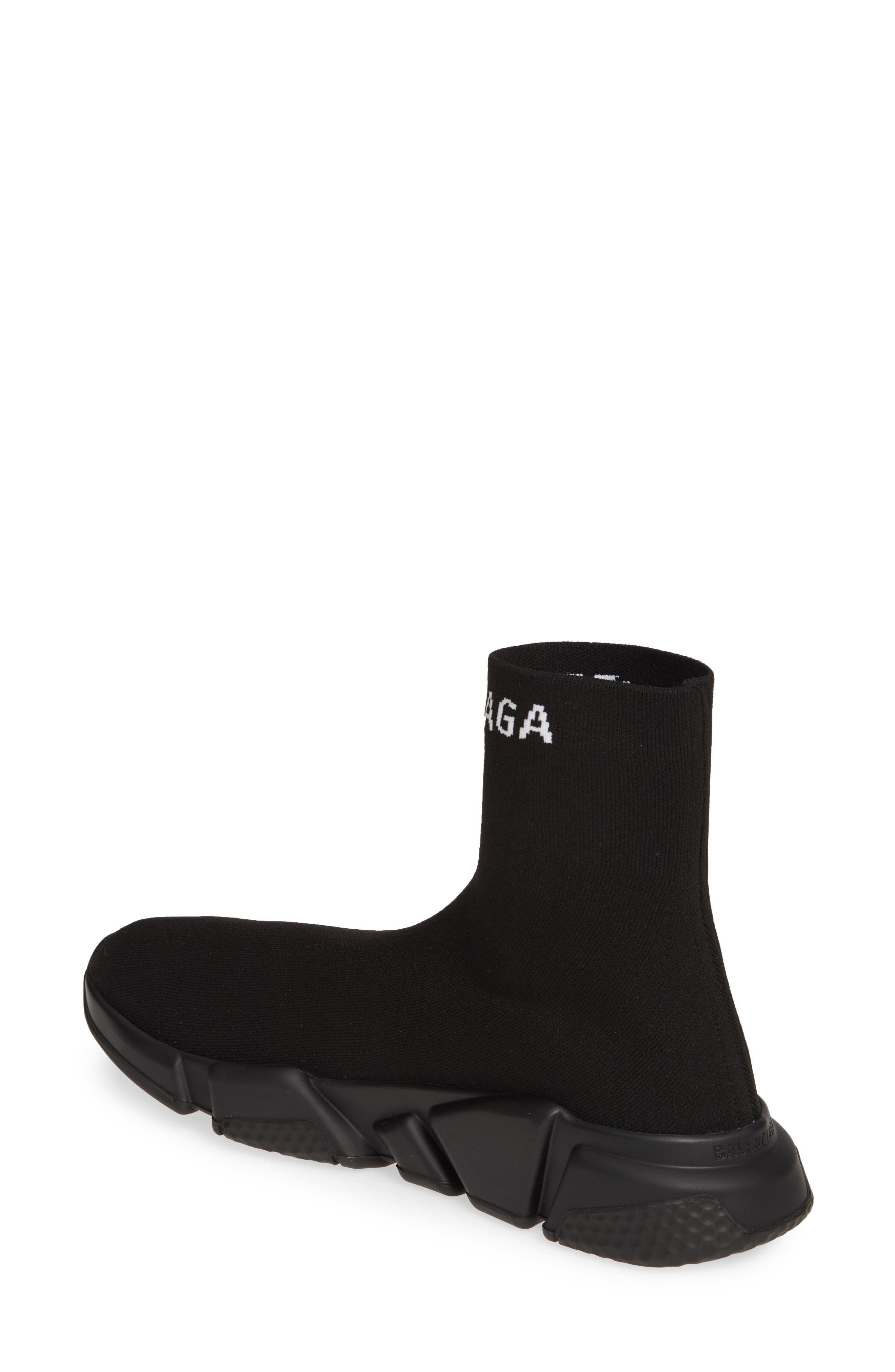 Balenciaga Hi Speed Logo Sock Sneaker, Alternate, color, 