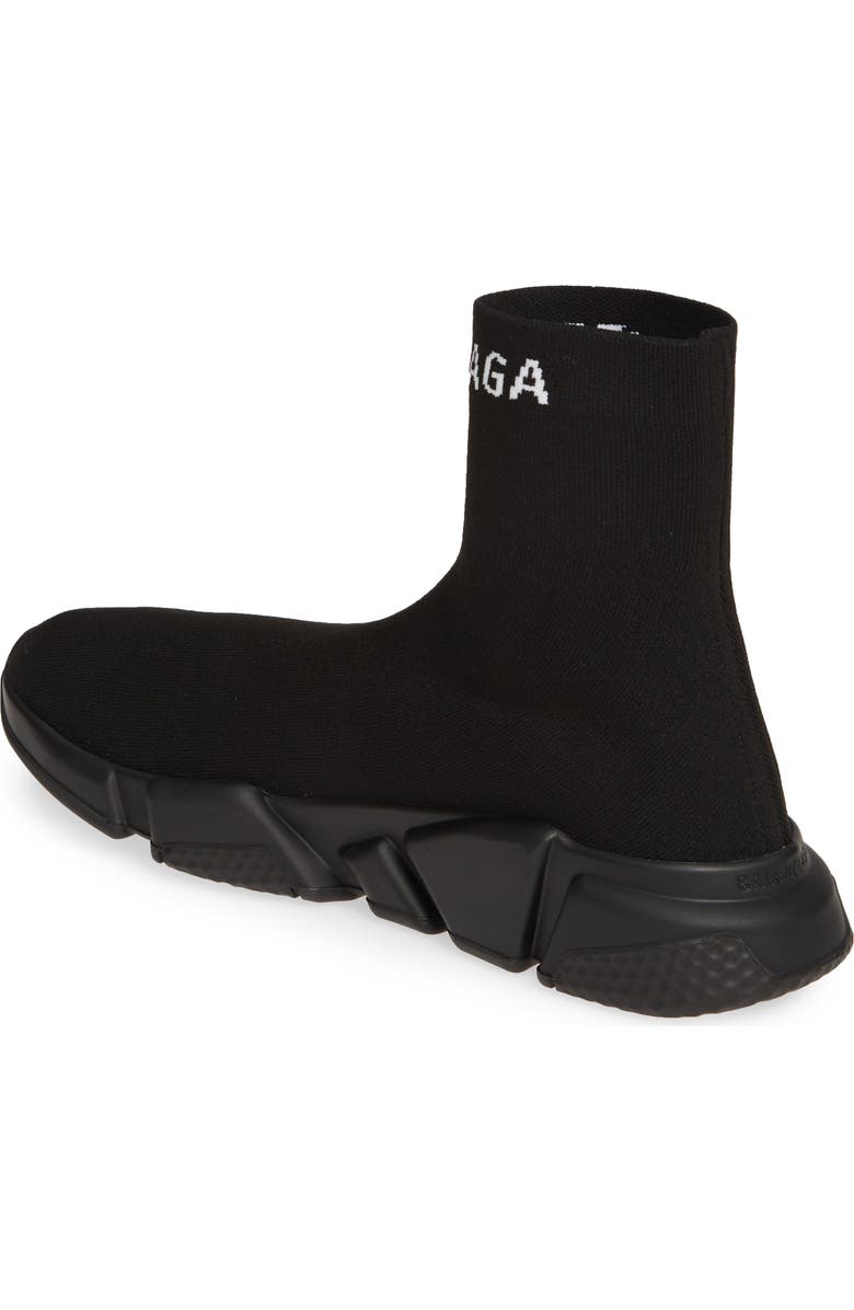 Balenciaga Hi Speed Logo Sock Sneaker, Alternate, color,