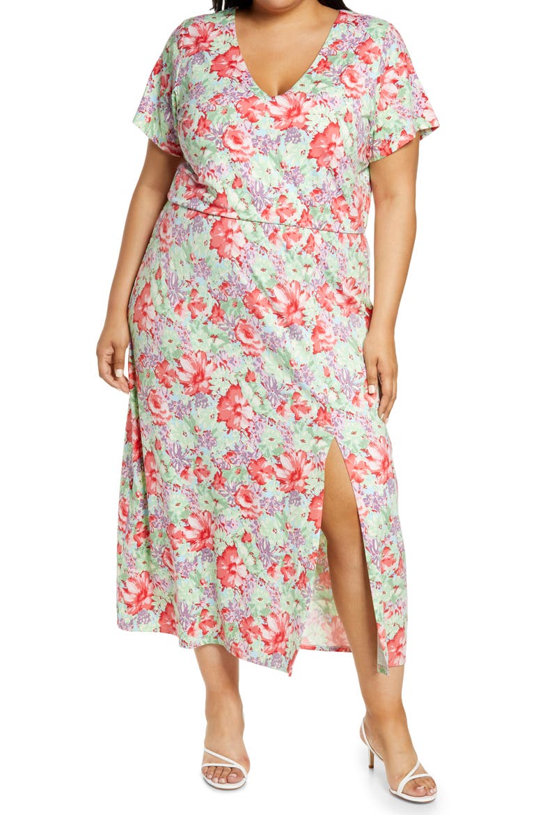x BFF Alexa Dress, Main, color, CHERISE WATERCOLOR FLORAL