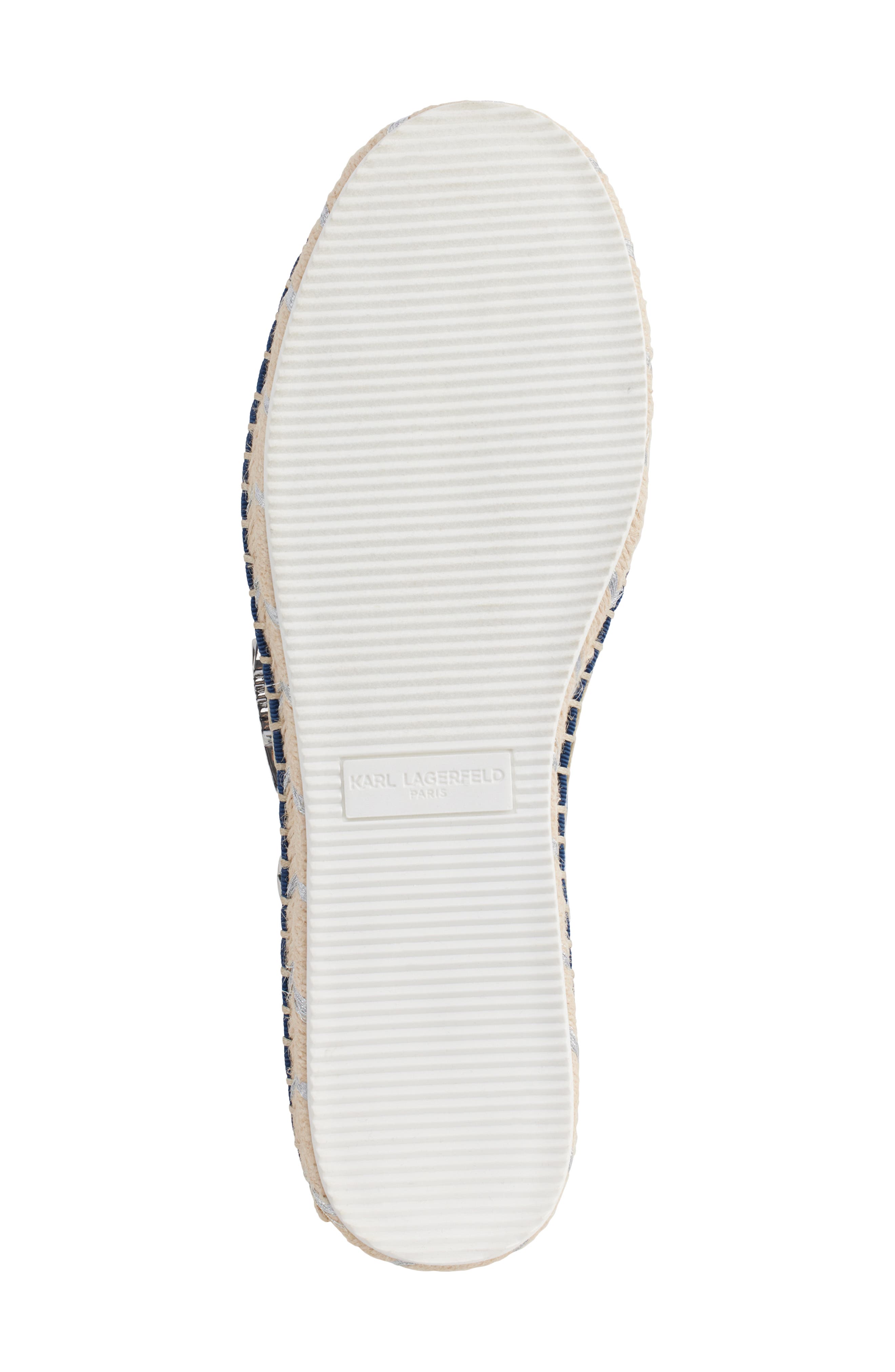 KARL LAGERFELD PARIS Michaela Espadrille Flat, Alternate, color, Blue