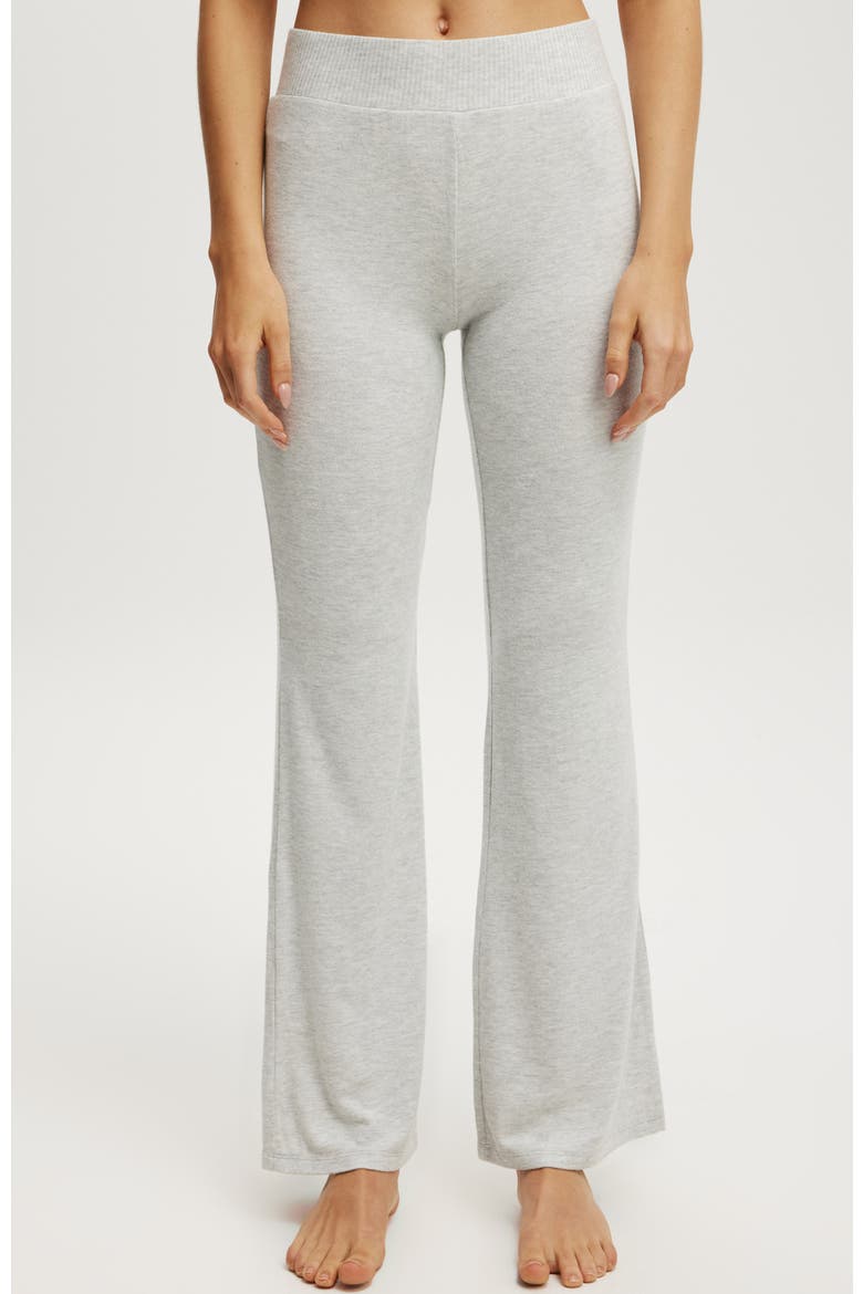 Women's Super Soft Relaxed Flare Pant, Main, color, Grey Marle