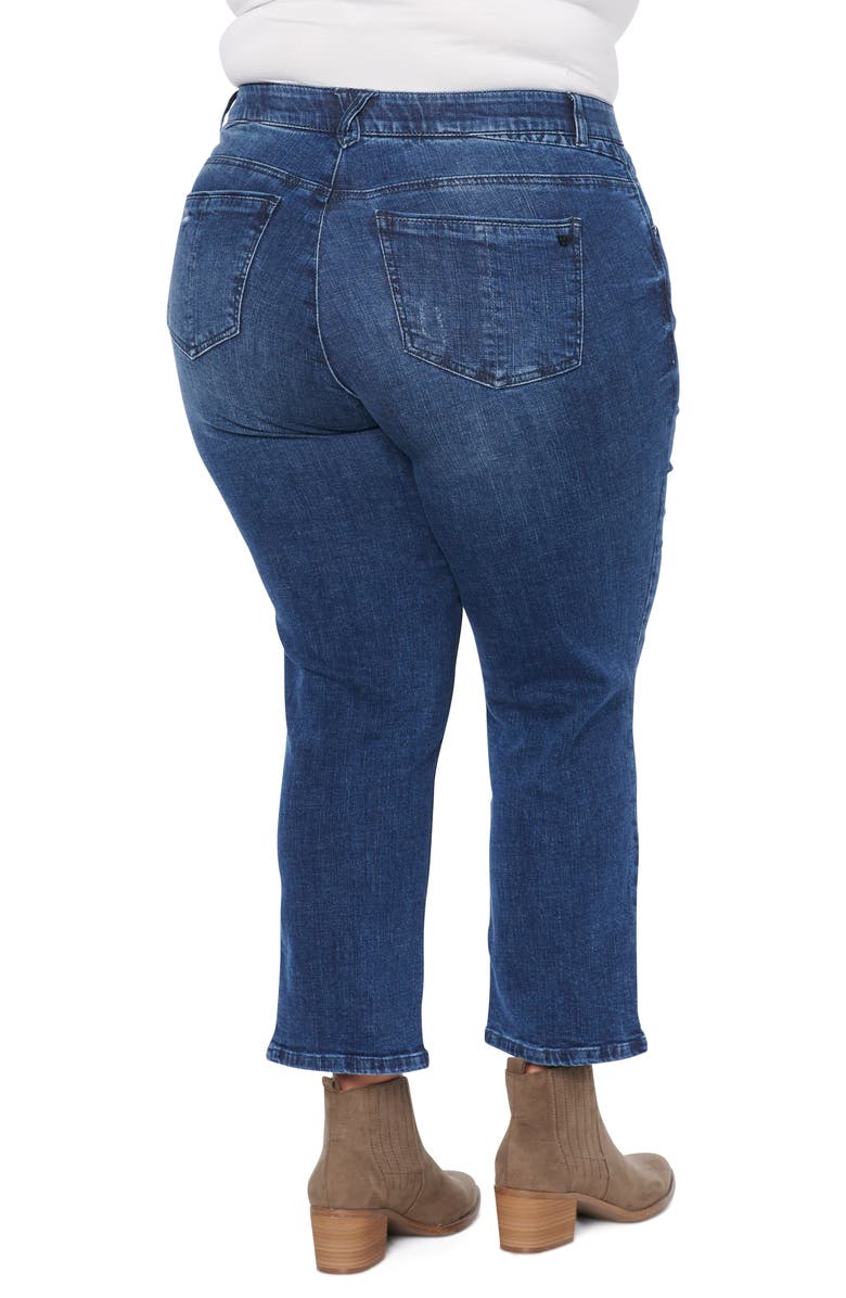 Wit & Wisdom Raw Hem Slim Straight Leg Jeans, Alternate, color, 