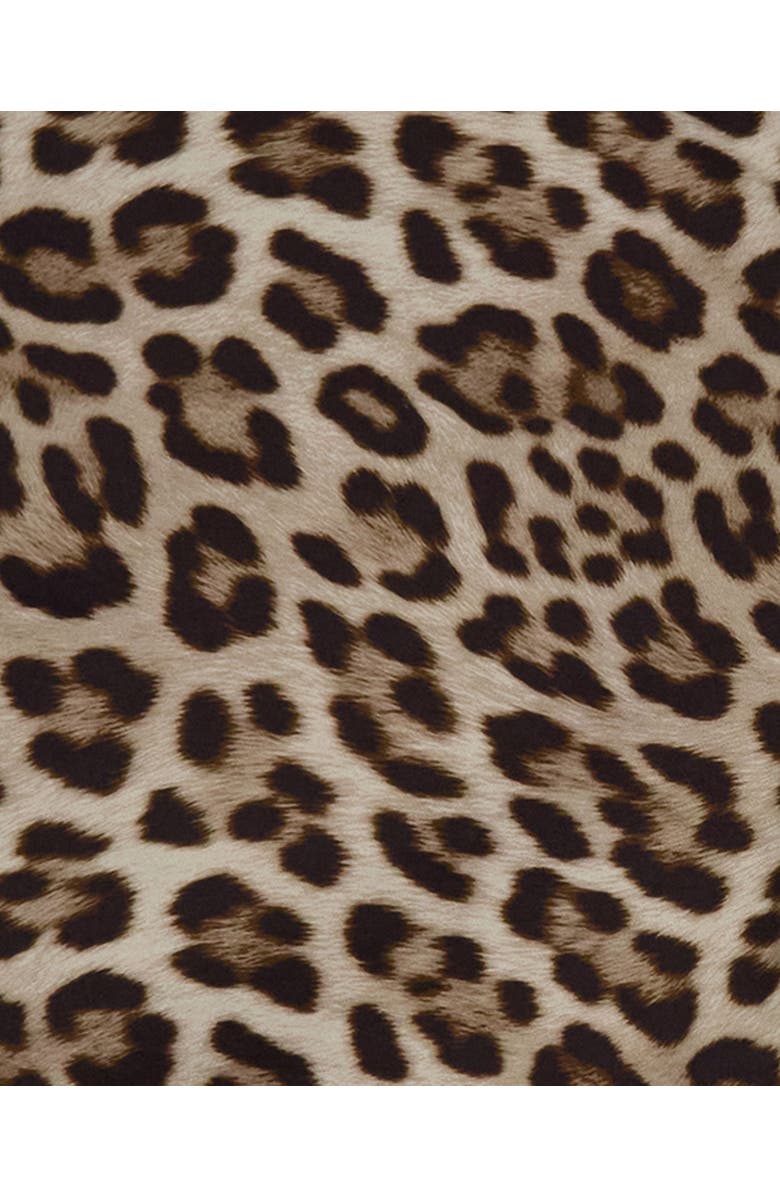 Lords of Harlech Leopard Mens Flat Front Short, Alternate, color, Leopard Brown