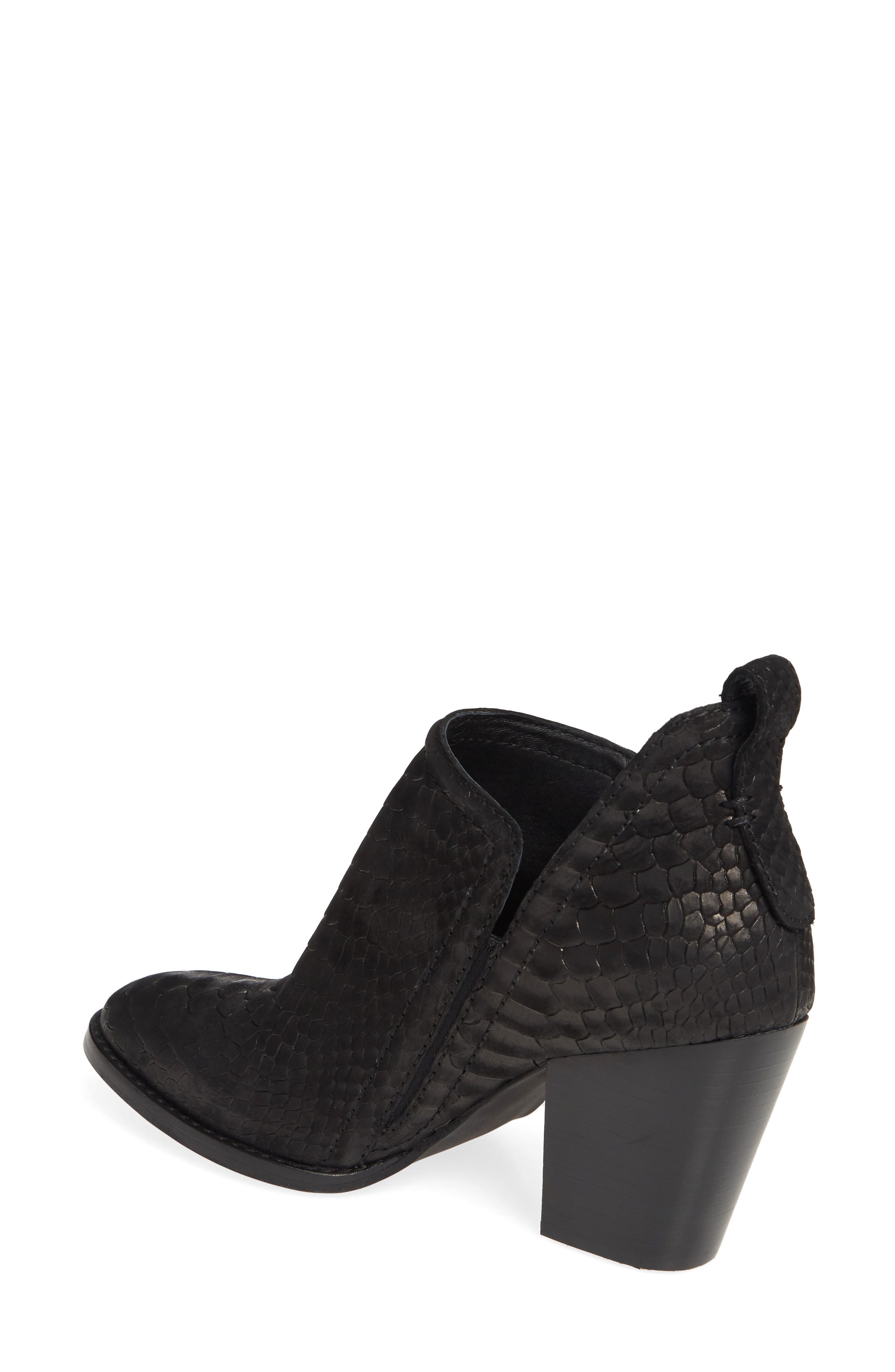 Jeffrey Campbell Rowlan Snakeskin Embossed Bootie, Alternate, color, 