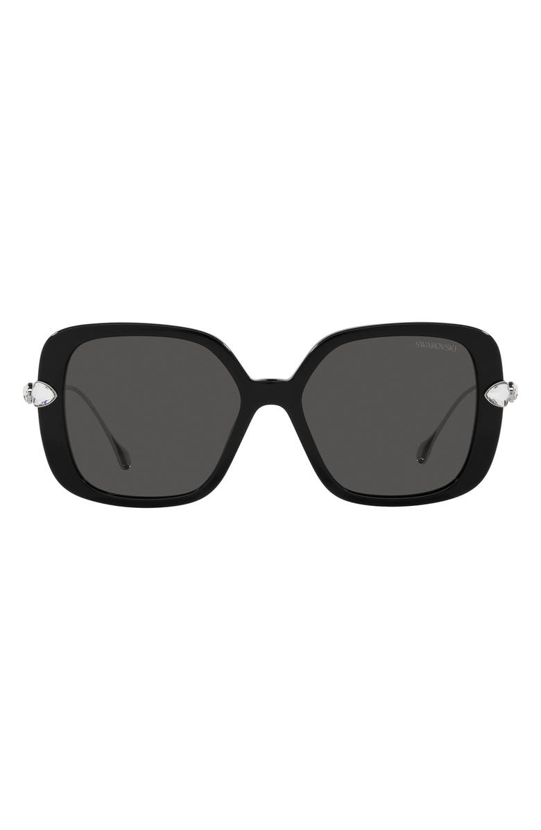 Swarovski 55mm Square Sunglasses, Main, color,