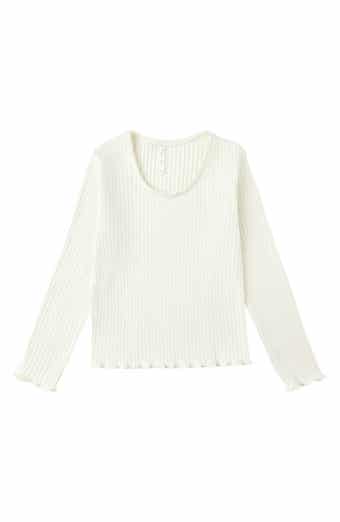 Kids' Ribbed Long Sleeve T-Shirt